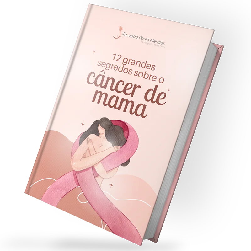 Imagem de capa do ebook "12 grandes segredos sobre o câncer de mama"